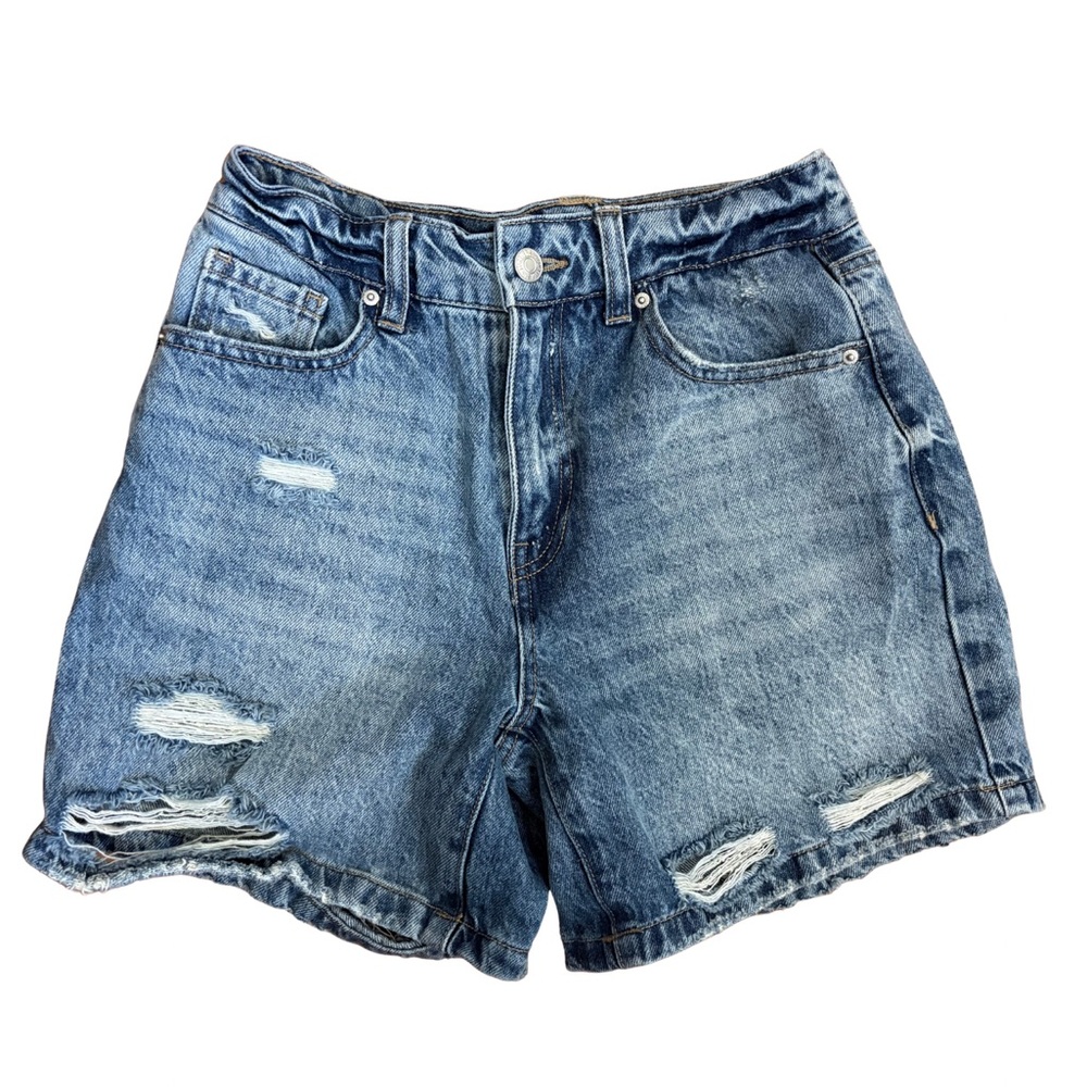 NWOT Forever 21 Blue Distressed Jean Shorts